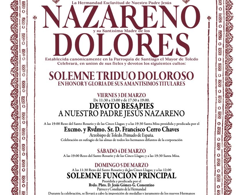 Cartel de Cultos 2023